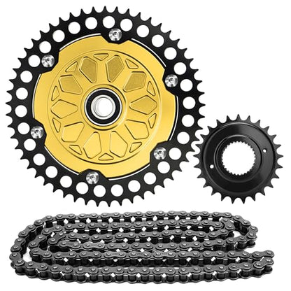 2009-up Touring Belt Drive to Chain Drive Conversion Set, Gold - color: Gold
