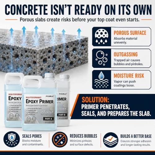 2-Part Epoxy Primer, Concrete Primer for Floors, 1.5 Gallon Kit