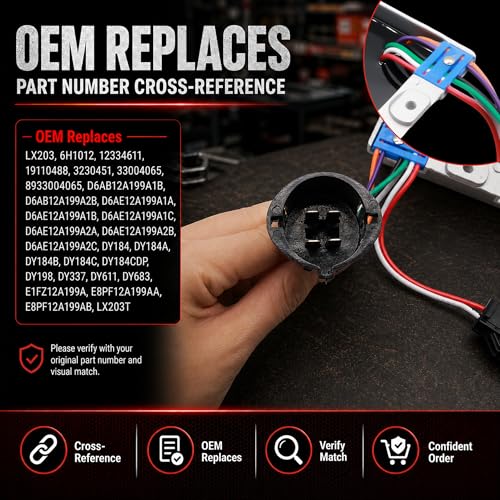 JA&MIU LX203 Ignition Control Module Compatible with 1976 - 1989 Ford Cars