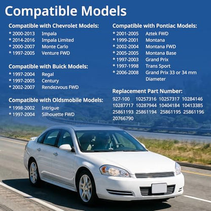 33mm Front Sway Bar End Link Kit Compatible with 1997-2016 Chevy Impala Monte Carlo, Buick Regal Century, Pontiac Montana Grand Prix, Replace 10257316