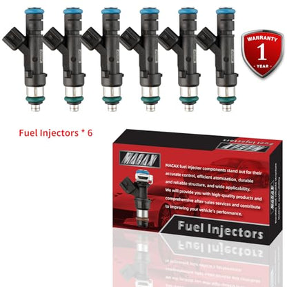 Set of 6 Fuel Injectors 0280158020 Replacement - size: 0280158020