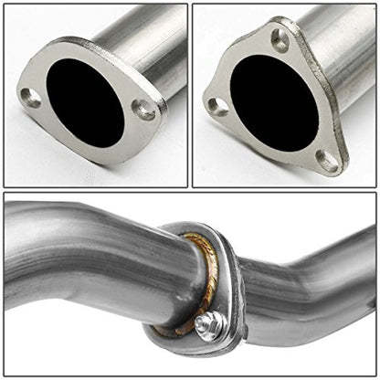 DNA MOTORING CBE-HC88-NRT Stainless Steel Cat Back Exhaust System [Compatible with 88-91 Honda Civic 3-Door Hatchback] - style: 14mm Double Walled
