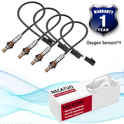 15716 15717 Upstream Downstream O2 Oxygen Sensor (Set of 4) Compatible with Ford Ranger Mustang Expedition Explorer Escape F150 F250 F350 Mazda Tribute Lincoln Mercury for 234-4127 234-4071 - size: (4 PCS) 234-4127 234-4071