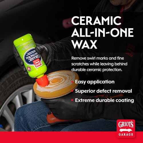Griot’s Garage Ceramic All-In-One Wax for Car Waxing, Trucks, and RVs, Ideal for Defect Removal and Paint Protection, 10895, 16 Fl Oz (Pack of 6) - size: 16 Fl Oz (Pack of 6)