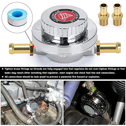 Manual Adjustable Fuel Pressure Regulator Carburettor Carb Fuel Pump FPR