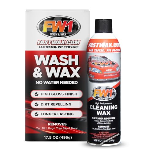 FW1, A High Performance Car Wax Polish | Easy To Use Scratch-Free Waterless Car Wash Spray & Detail Cleaning Polish (17.5oz) | Spray Wax for Cars, Trucks, Motorcycles RVs and boats. - style: Pack of 1