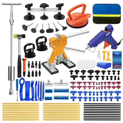 Paintless Dent Repair Kit Professional Auto Body Puller Tool-139 Pcs - size: Dent Puller Kit-139 Pack