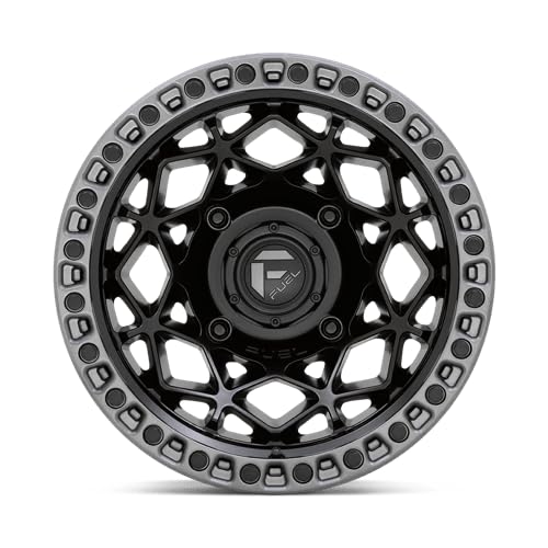 Fuel UTV D783 15X10 4X156 M-BLK GMTL-RING 00MM - D7831500A555 - color: Matte Black w/Gunmetal Ring, size: 15x10