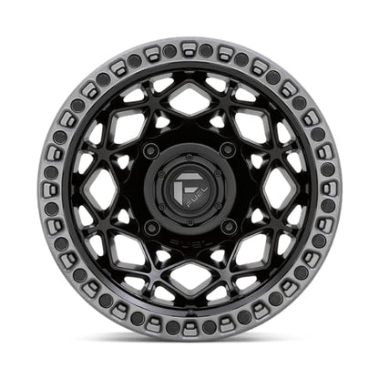 Fuel UTV D783 15X10 4X156 M-BLK GMTL-RING 00MM - D7831500A555 - color: Matte Black w/Gunmetal Ring, size: 15x10