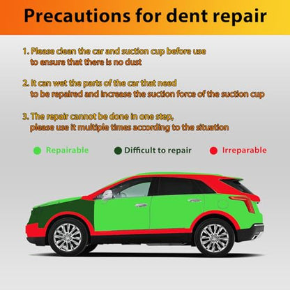 Car Dent Puller Paintless Dent Removal Kit Suction Cup Dent Remover Tool for Car, Black Auto Body Repair Tools Handheld Puller - color: Black