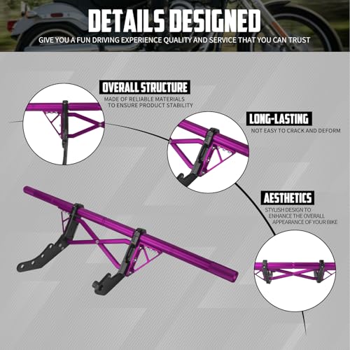 Engine Guard Crash Bar for Harley Softail 18-25 Purple - color: Purple