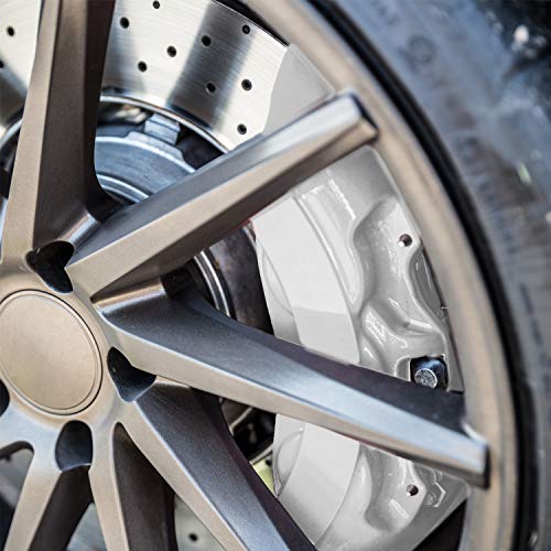 G2 High Temperature Brake Caliper Paint Kit - High Gloss, Wear and Heat Resistant, Epoxy Paint System - Dries Hard, No Flaking or Fading White G2167 - color: White