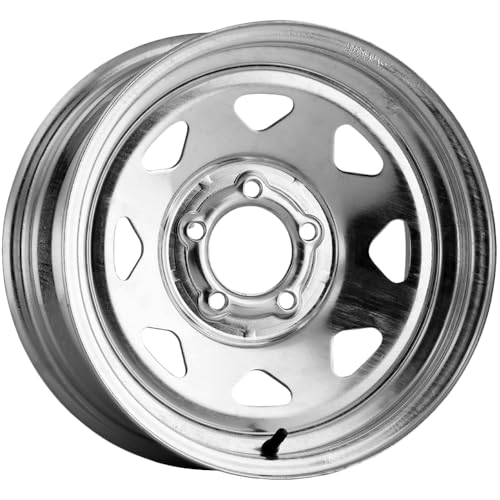 Allied Wheel 20G Galvanized 8 Spoke 13X4.5 5X4.5 Trailer Wheel, Durable Galvanized Finish Steel Wheel for Trailers