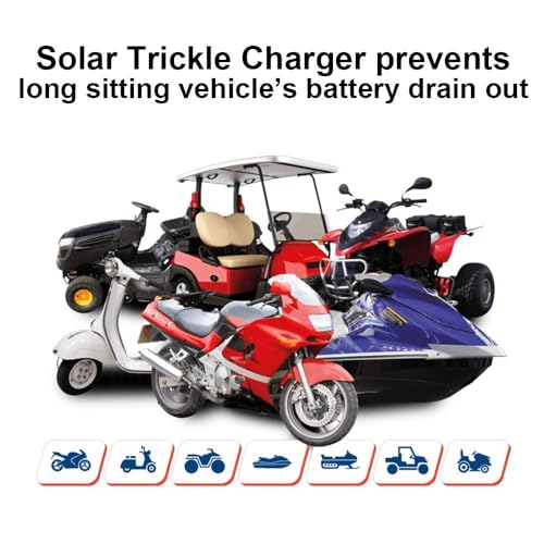ECO-WORTHY 10W Solar Car Battery Charger Maintainer 12V Waterproof Portable Solar Trickle Charger for Car Truck Boat Lawn Mower RV Trailer Tractor ATV Utility Vehicle Battery (Pack of 2) - size: 10W (Pack of 2)