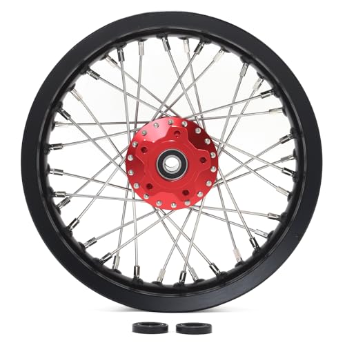 TOFR CNC 12"x2.15" Rear Wheel Rim for Sur-ron Surron Light Bee X LBX - color: Red, size: 12" Rear