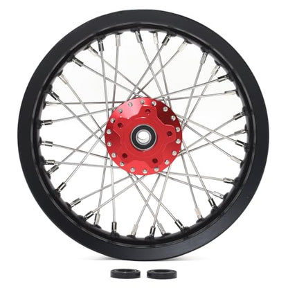 TOFR CNC 12"x2.15" Rear Wheel Rim for Sur-ron Surron Light Bee X LBX - color: Red, size: 12" Rear