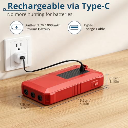 6000 Counts Smart Digital Multimeter,USB Rechargeable,Color LCD Screen