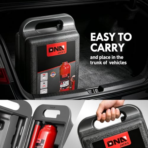 DNA Motoring 4 Ton Hydraulic Car Bottle Jack, Red, 8000 lbs Capacity - color: red, style: 4 ton