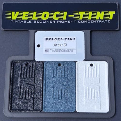VelociTint Bedliner Pigment Concentrate 2oz Pouch for 2K Urethane Tintable Bed Liner 200+ Colors Available (Area 51) - color: Area 51