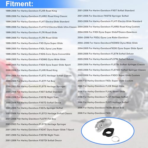 Intake Manifold Rubber Flange Adapter Kit HS42/061-45TC For Harley-Davidson