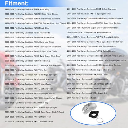 Intake Manifold Rubber Flange Adapter Kit HS42/061-45TC For Harley-Davidson