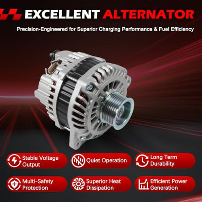 11340 Alternator for Infiniti G35 2007-2008, G37 M35 2008-2010 - size: 11340