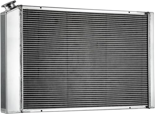 CC716 4 Row Aluminum Radiator Compatible With Chevy C10 C20 C30 K10 K20 K30 GMC C2500 5.7L 1973-1987 74 74 75 76 77 78 4 Row Core radiators
