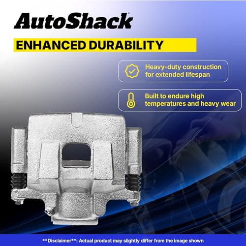 AutoShack Front Brake Caliper with Bracket, Driver Side, 1pc