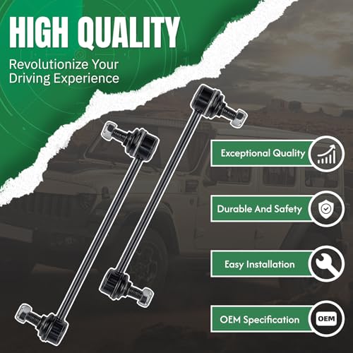 2PCS Front Sway Bar End Links for Lexus 2013 2014 2015 2016 2017 2018 ES300h, 2007 2008 2009 2010 2011 2012 2013 2014 2015 2016 2017 2018 ES350, for Toyota 13-18 Avalon, 07-17 Camry ‎‎K750123 - size: K750123-2PC