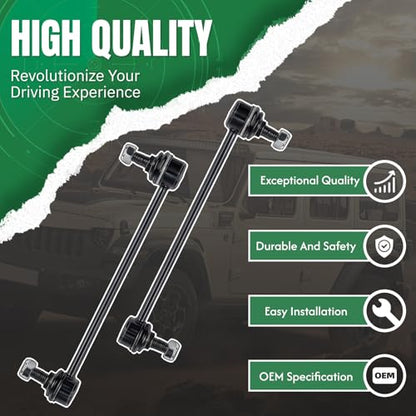 2PCS Front Sway Bar End Links for Lexus 2013 2014 2015 2016 2017 2018 ES300h, 2007 2008 2009 2010 2011 2012 2013 2014 2015 2016 2017 2018 ES350, for Toyota 13-18 Avalon, 07-17 Camry ‎‎K750123 - size: K750123-2PC