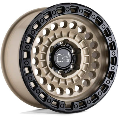 Black Rhino Hard Alloys SENTINEL 17X8.5 6X5.5 4.36-10mm DESERT SAND W/BLACK RING - 1785STN-06140D12 - color: DESERT SAND W/ BLACK RING, size: 17X8.5, 6X5.5, 4.36, -10mm
