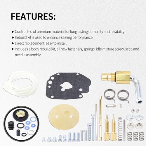 Carburetor Carb Rebuild Kit Compatible With S&S Master Super E Carb