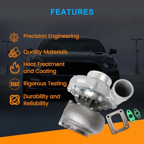 T76 T4 Turbocharger 96 A/R 76mm Compressor Universal V6 V8 3.5L+ Engine