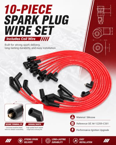 Ignition Spark Plug Wire Set for Ford 1979-1995 F-150