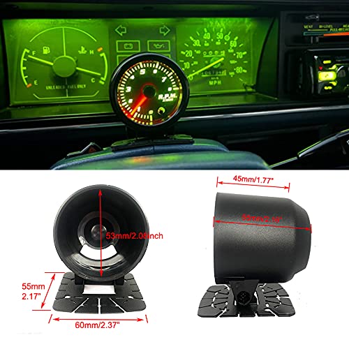 Universal 52mm 2" Single Gauge Pod Dash Swivel Mount Holder Fits for Automotive Replacement Housing Pods Meter Cup (Small) - size: Small