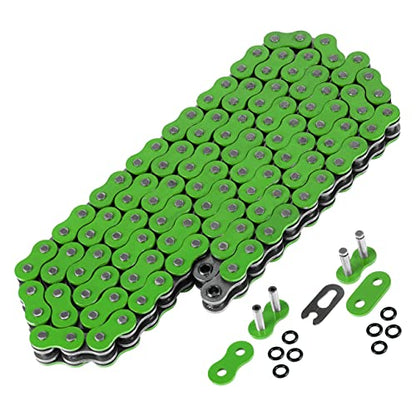 Caltric Green O-Ring Drive Chain & Sprockets Kit Compatible with Kawasaki Ex650 Ex-650 Ninja 650R 2006-2014