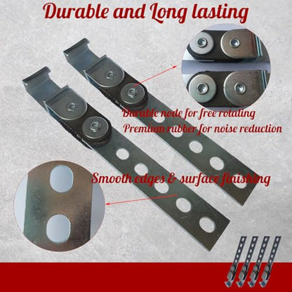 4Pcs Swivel Exhaust Hanger Heavy Duty Universal Muffler Hanger Bracket