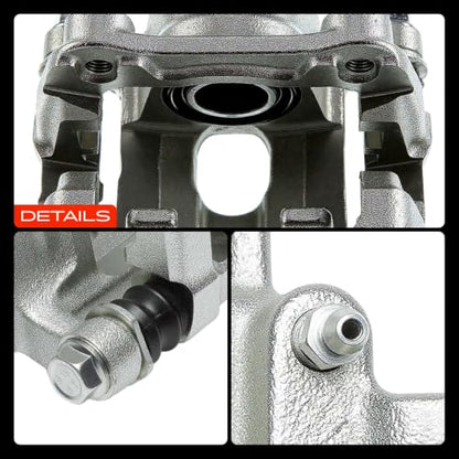 A-Premium Rear Right Passenger Disc Brake Caliper with Bracket - style: Rear Passenger Side