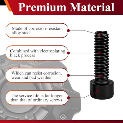 8 Pack Upgrade Fuel Wheel Center Cap Screws, with Adapter Tool - style: 8 Pcs 1001-63-B
