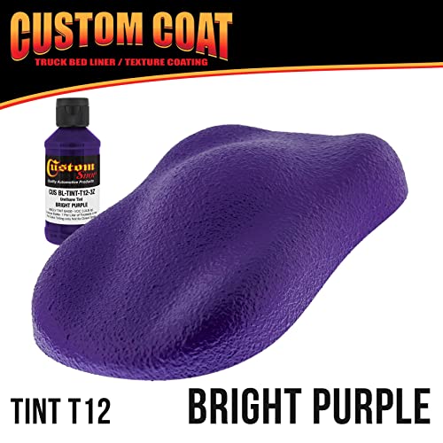 Custom Coat GM White 1 Gallon Roll-On Urethane Truck Bed Liner Kit - color: Bright Purple, size: 1 Gallon Kit with Roller