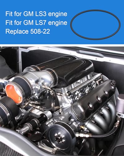 508-22 Intake Manifold Gasket Fit for GM LS3 LS7 Engine, Black Gasket