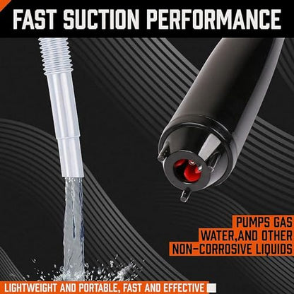 HORUSDY Battery Portable Battery Operated Gas & Water Pump, Powered Fuel Transfer Pump, 2.2GPM Gasoline & Liquid Siphon Pump, Automatic Gas Pump for Gas Can & Tank, Handheld Liquid Transfer Pump - size: 2.2GPM Gasoline & Liquid Siphon Pump