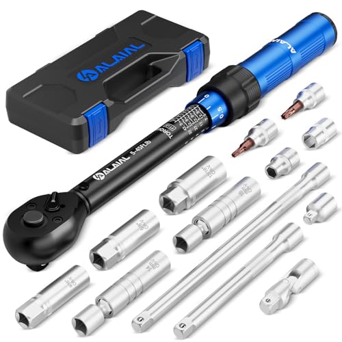3/8" Drive Magnetic Spark Plug Socket Set, 5-45FT.LB/6.8-61Nm - size: 14PCS