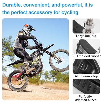 1.6" CNC Motorcycle Wheel Rim Lock Nut Anti-Slip Tire Fixer for Dirt Bike - size: 1.6inch, style: Half Molded Rubber