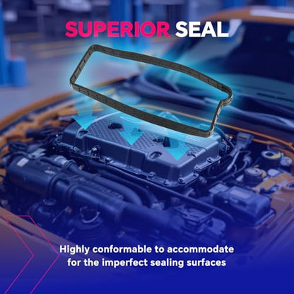 Valve Cover Gasket for Ford Escape Focus Fusion Ranger Transit Connect, for Lincoln MKZ, for Mazda 3 3 Sport 5 6 Mariner Milan MX-5 Miata Tribute 2.0L 2.3L 2.5L 2003-2012, Replace# VS50639R1 - size: VS50639R1