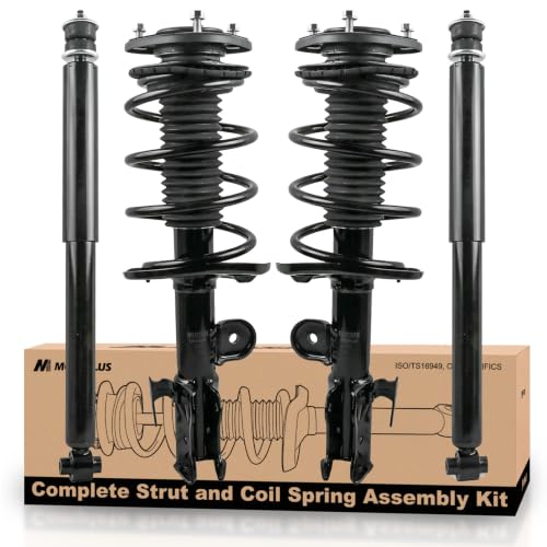 MOSTPLUS Front & Rear Complete Shock Strut Spring Assembly Compatible for 2008-2015 XB FWD 2.4L Replaces 11421 11422 5687 - size: Front and Rear Struts(Set of 4), style: 2008-2015 Scion XB FWD