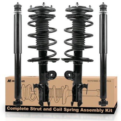 MOSTPLUS Front & Rear Complete Shock Strut Spring Assembly Compatible for 2008-2015 XB FWD 2.4L Replaces 11421 11422 5687 - size: Front and Rear Struts(Set of 4), style: 2008-2015 Scion XB FWD