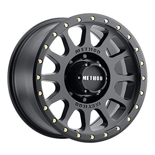 Method Race Wheels 305 NV Matte Black 17x8.5" 8x6.5", 0mm offset 4.75" Backspace, MR30578580500 - color: Matte Black, size: 17x8.5 inches, 8x6.5, 0/4.75"