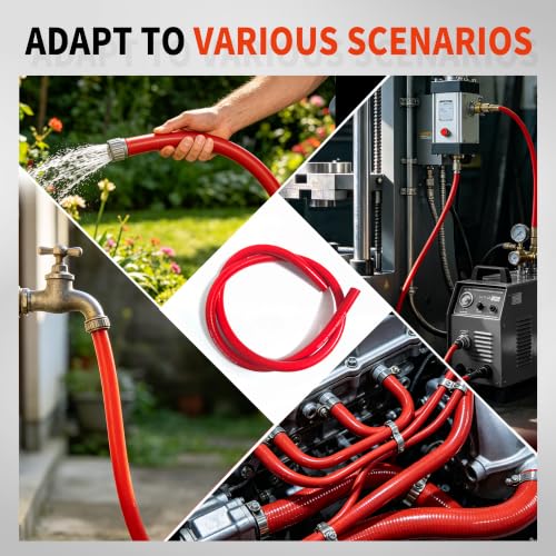 5/8" ID-10Ft(ID 16mm) Heater Hose Enhanced Double Layer Hand-Knitted Coolant Radiator Vacuum Silicone Line, Reinforced High Temperature Reinforced - size: 5/8" ID-10Ft(ID 16mm)