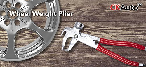 CKAuto Wheel Weight Pliers, Clip-On Wheel Weights Remover Tool - size: normal
